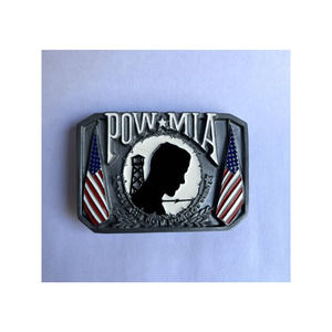 POW/MIA The National League of Families Pow Mia Belt Buckle